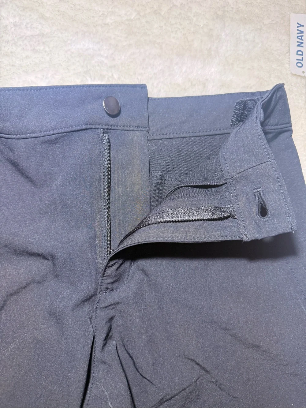 Old Navy Go-Dry Shorts Boys 14 Blue Stretch Performance Active Athletic Tech